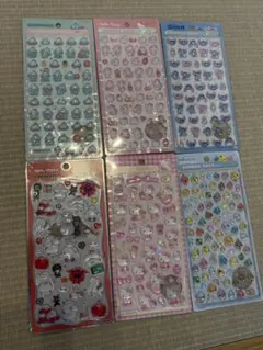 正規品　ボンボンドロップシール　キティ　ハンギョドン　しずくちゃん　ベイマックス