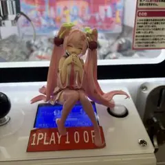ぬーどるストッパーフィギュア 桜ミク2023 にっこりver. ⚠️片方髪取れてる