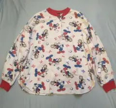 m*e様 古着屋購入 ミッキーマウス 総柄 プルオーバー MICKEY UNLI