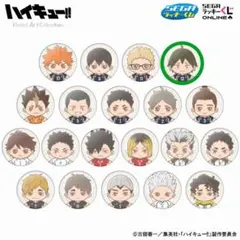 セガラッキーくじ ハイキュー 山口忠 缶バッチアクスタセット