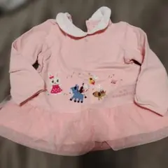 ミキハウスうさこちゃん刺繍ピンクトレーナー