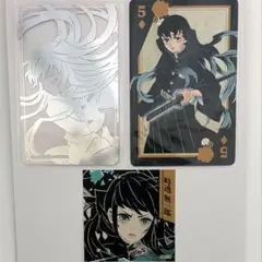 鬼滅の刃 時透無一郎 箔カード トランプ スクエアステッカー