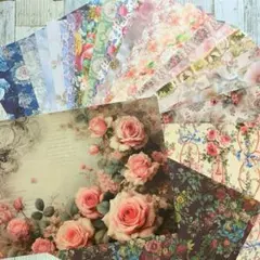 デザインペーパー(A)デザペ/アンティーク/おすそ分けファイル/コラージュ