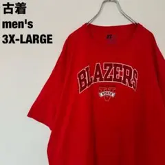 古着 ラッセル Tシャツ ポートランドトレイルブレイザーズ メンズ 赤 3XL