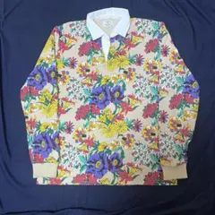 m*g様 激レア　NOAH ラガーシャツ　rugby polo shirt 花柄のサムネイル