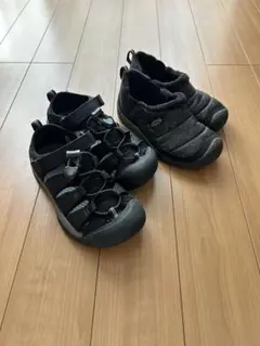KEEN キッズシューズ ブラック　2足セット