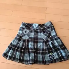 pom ponette チェック柄スカート 140