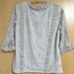 ロペピクニック レース五分袖トップス