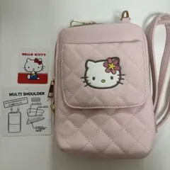 HELLO KITTY スマホショルダーバッグ ピンク
