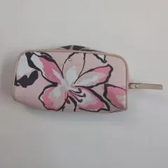 ケイト・スペード　フラワーデザイン ポーチ 合成皮革