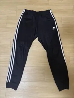 adidas originals トラックパンツ 黒 3本ライン ジョガー2XL