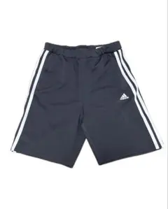 Adidas ブラック ストライプ ハーフ パンツ