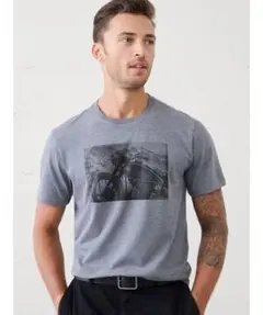 バナナ・リパブリック　バイクプリント　グラフィック　Tシャツ　新品未使用　L