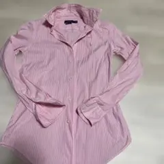 Polo Ralph Lauren 長袖シャツ ピンク ストライプ 0サイズのサムネイル