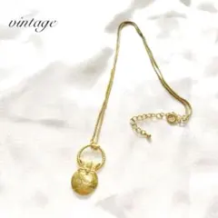 【刻印あり】vintage GOLD necklace