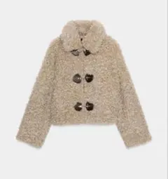 ZARA ザラ トグルボタン フェイクファージャケット S
