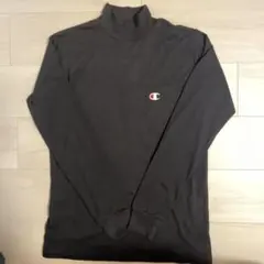 Champion 黒 タートルネックシャツ モックネック Mサイズ