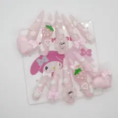 ♡ ネイルチップ 現品 量産型 地雷系 平成女児 スーパーロング ♡