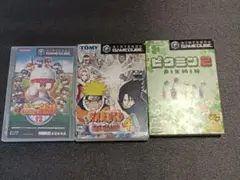 GAMECUBEソフト 3本セット ピクミン2/NARUTO4/パワプロ12