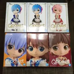 キューポスケット　レム　ラム　綾波レイ　アスカ　ねこ娘