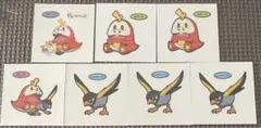 ポケモンパンシール　ポケモンデコキャラシール　7枚セット