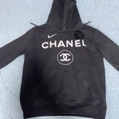 CHANEL NIKE パーカー　ブラック