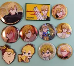 アイナナ六弥ナギ缶バッジ9点+ラバーストラップ2点セット　アイドリッシュセブン