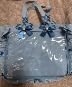 ザッカマート A3フリルデザイン痛バッグ　アンティークブルー