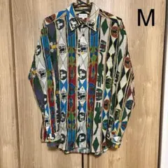 Paul Smith 多色幾何学模様 長袖シャツ M