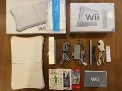 Wii本体セット+3本ソフト、Wiiフィット　セット