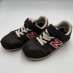 ニューバランス 373 キッズ スニーカー 18cm ネイビー レッド