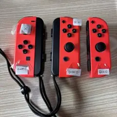 Switch ジョイコン スクラップ付き　レッド 3個セット（ジャンク品）