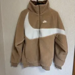 Nike フリースジャケット ベージュ・ホワイト