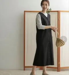 アーバンリサーチ Vネック2WAYジャンパースカート　ジャンスカ