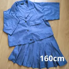 しまむら 160cm セットアップ スカート シャツ 半袖 キュロット プリーツのサムネイル