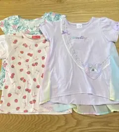 ポール&ジョーフラワー柄、苺柄、虹色、Tシャツ3枚セット