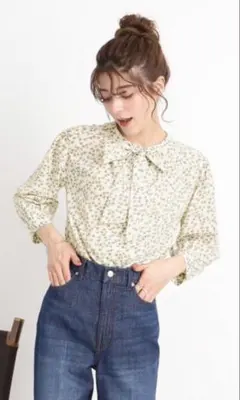 新品未使用品　DRESKIP 2WAY ボウタイリボンブラウス