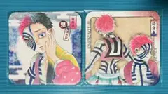 優*希様 鬼滅の刃 猗窩座 原作 アートコースター　2枚セット
