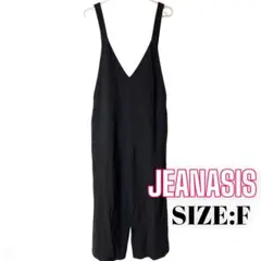 ⭐️A704⭐️ JEANASIS ♥ 無地 ワイドVサロペット オールインワンのサムネイル