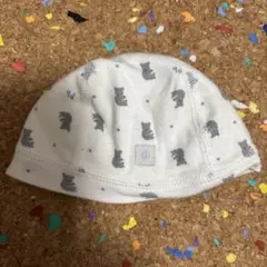 コアラ ホワイト ベビー帽子　プチバトー
