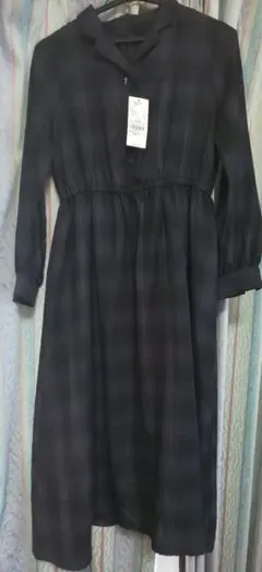 Earth ワンピース チェック柄