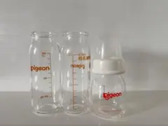 pigeon 母乳実感　哺乳瓶 3本セット ガラス製　新生児100ml 50ml