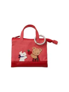 ファミリア　ミニバッグチャーム　赤