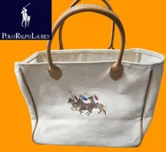 送料無料Polo Ralph Lauren トートバッグ/オフホワイト