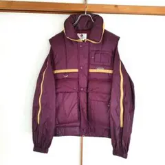 80年代　デサント ２way ジャンパー　Lサイズ 　小豆色