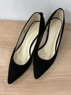 AU BANNISTER パンプス ブラック スエード調のサムネイル