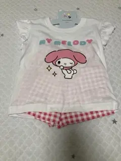 マイメロディ 半袖Tシャツ ショートパンツ セットアップ 95cm