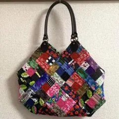【ハンドメイド】パッチワークのグラニーバッグ