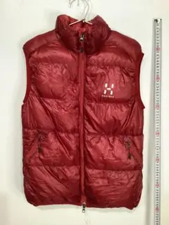 HAGLOFS 赤 ホグロフス　ダウンベスト EU 38