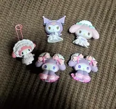 【マイメロディ】マイメロ　クロミ　ミニフィギュア、キーホルダー